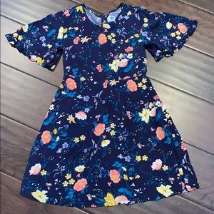 Old Navy Size XL Floral Bell Sleeve Dress